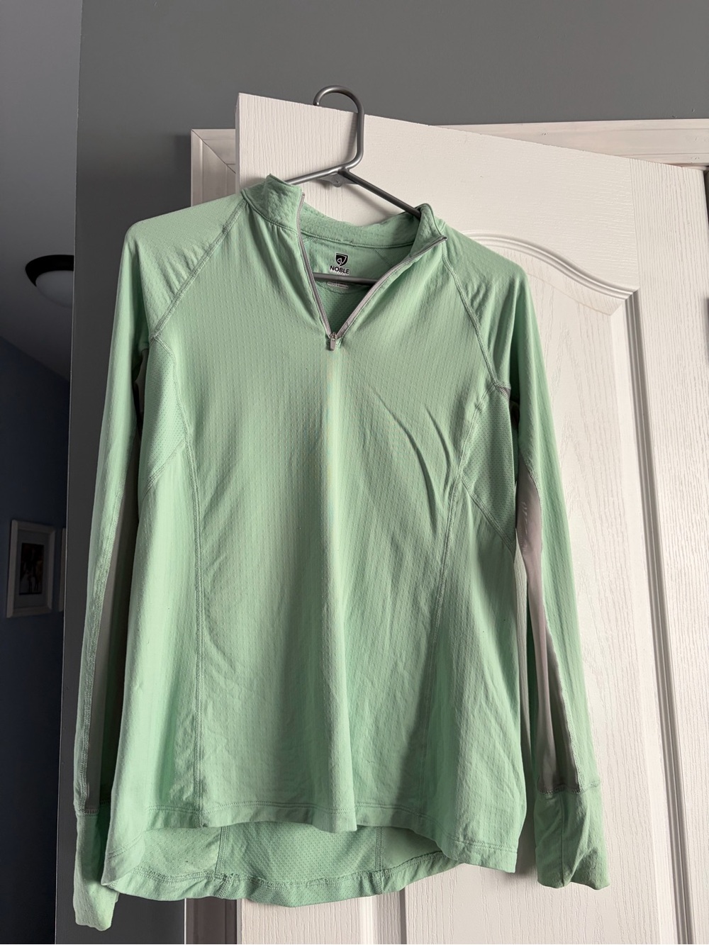 Mint Green Quarter-Zip Noble sunshirt long sleeve